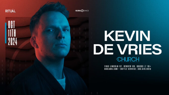 Kevin De Vries at The Church Nightclub Event Flyer