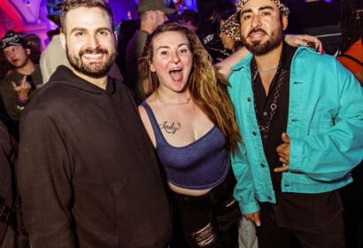 Attendees posing at the Church in Denver Nightclub
