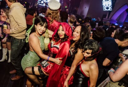Attendees posing at the Church in Denver Nightclub