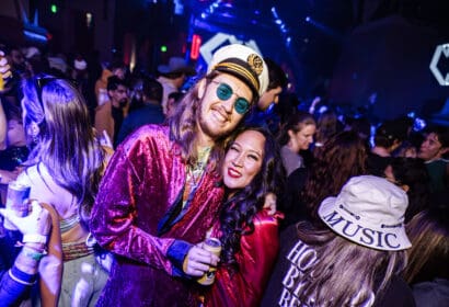Attendees posing at the Church in Denver Nightclub