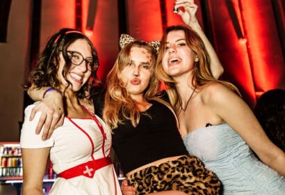 Attendees posing at the Church in Denver Nightclub