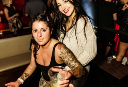 Attendees posing at the Church in Denver Nightclub