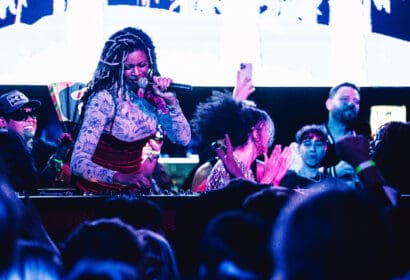 Aluna performing at the Church in Denver Nightclub