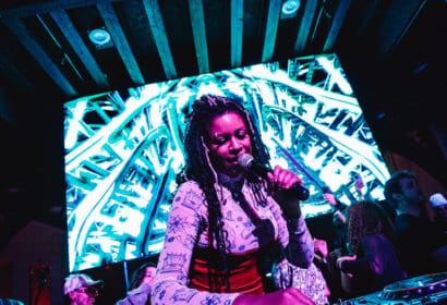 Aluna performing at the Church in Denver Nightclub