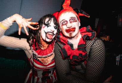 Attendees posing at The Church in Denver Nightclub