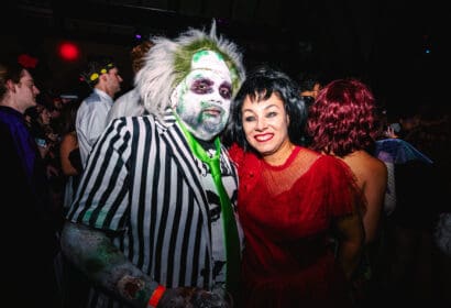 Attendees posing at The Church in Denver Nightclub