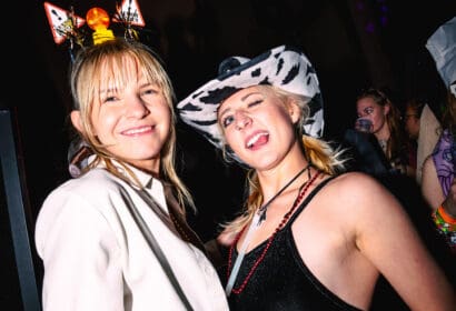 Attendees posing at The Church in Denver Nightclub