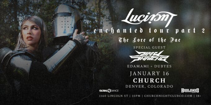 Luci at Church Nightclub in Denver Event Flyer Feb 16