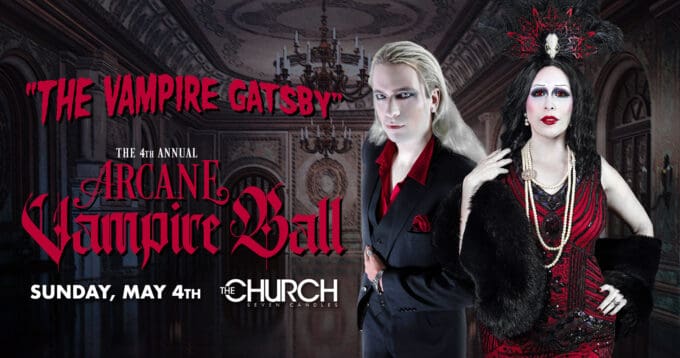 Arcane Vampire Ball at Church Nightclub in Denver Event Flyer May 4