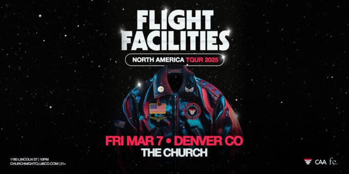 Flight Facilities at Church Nightclub in Denver Event Flyer Mar 7