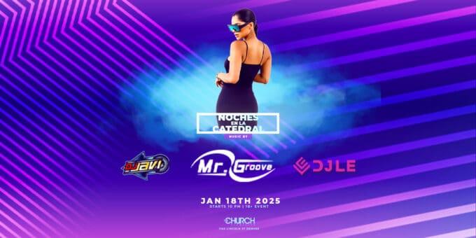 Latin Night at Church Nightclub in Denver Event Flyer Feb 18