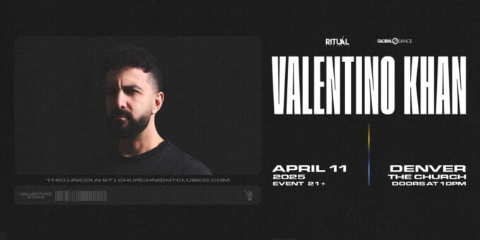 Valentino Khan at Church Nightclub in Denver Event Flyer Apr 11