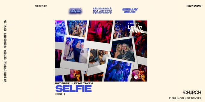 Latin Night at Church Nightclub in Denver Event Flyer April 12