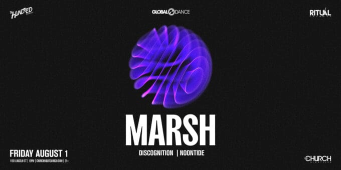 Marsh at Church Nightclub in Denver Event Flyer Aug 1