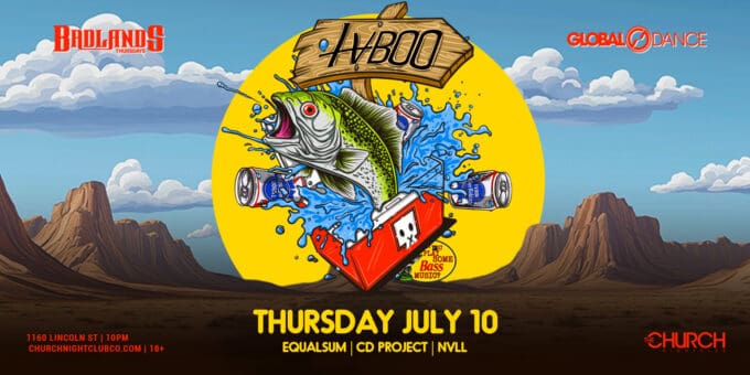 TVBOO at Church Nightclub in Denver Nightclub Event Flyer Jan 20