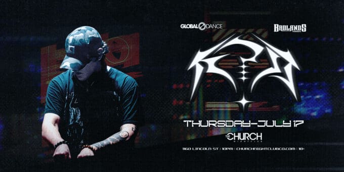 K?D at Church Nightclub in Denver Event Flyer July 17