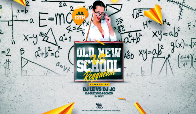 Latin Night at Church Nightclub in Denver Event Flyer July 12
