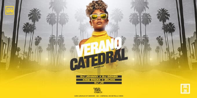 Latin Night at Church Nightclub in Denver Event Flyer July 26