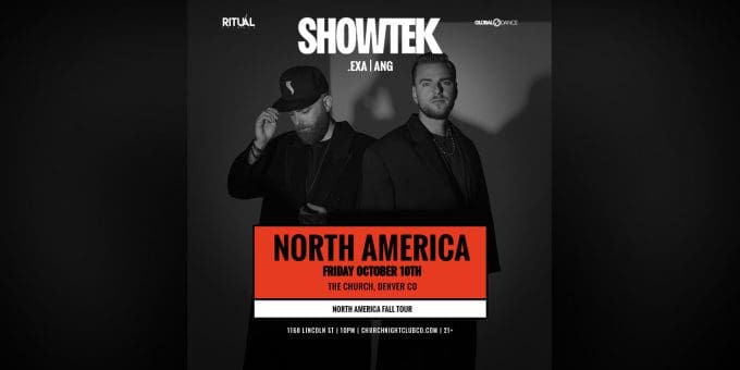Showtek at Church Nightclub in Denver Event Flyer Oct 10
