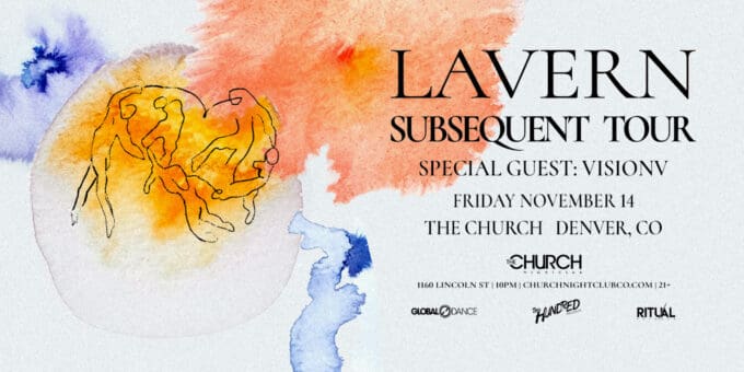 Lavern at Church Nightclub in Denver Event Flyer on November 14