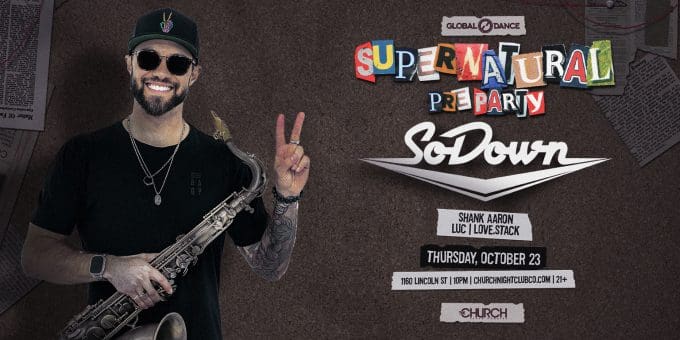 So Down at Church Nightclub in Denver Event Flyer Oct 23