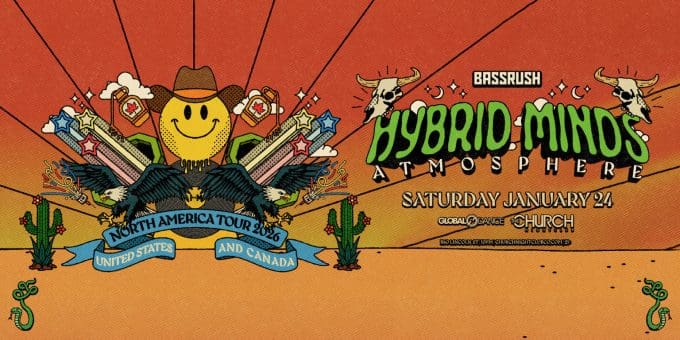 Hybrid Minds at Church Nightclub in Denver Event Flyer on January 24