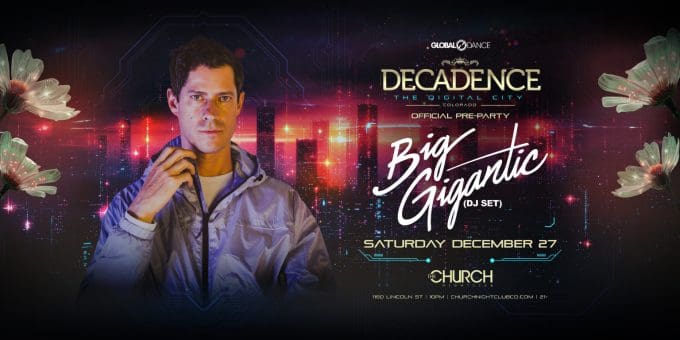 Big Gigantic at Church Nightclub in Denver Event Flyer Dec 27