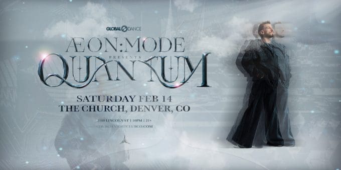 Aeon:Mode at Church Nightclub in Denver Event Flyer Feb 14