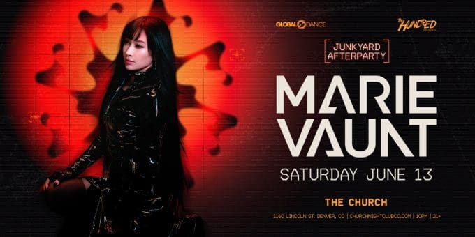 Marie Vaunt at Church Nightclub in Denver Event Flyer on 6/13