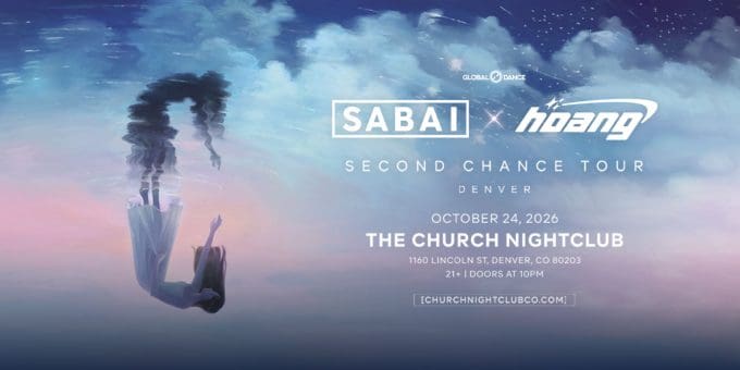 Sabai x Hoang at Church Nightclub in Denver Event Flyer Oct 24