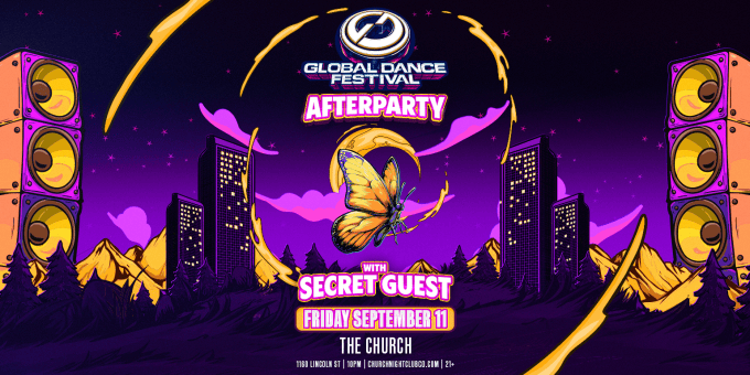 Global Dance Afterparty at Church Nightclub in Denver Event Flyer 9/11
