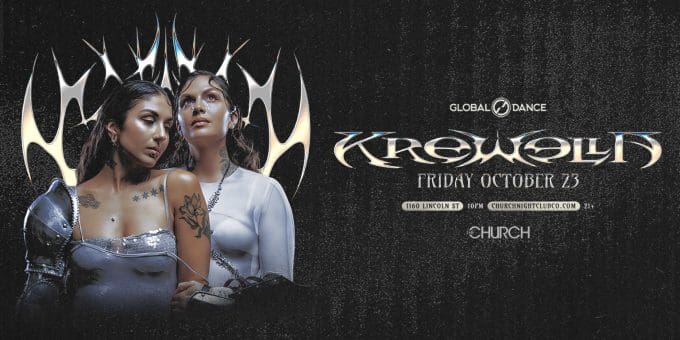 Krewella at Church Nightclub in Denver Event Flyer 10/23