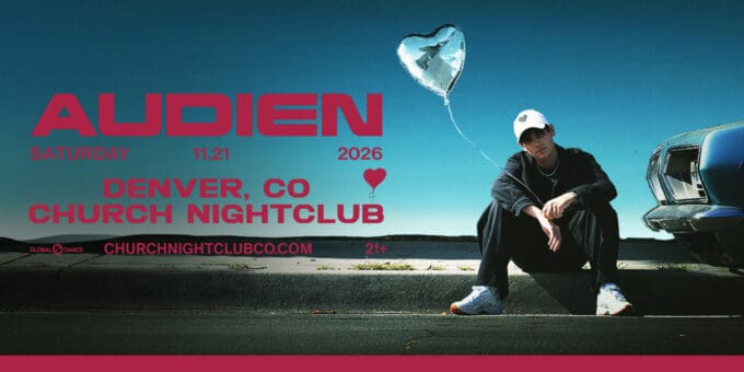 Audien at Church Nightclub in Denver Event Flyer on 11/21
